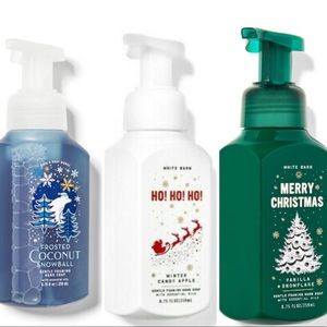 Brand New Bath and Body Works (3) Bundle of Holiday Foaming Soaps